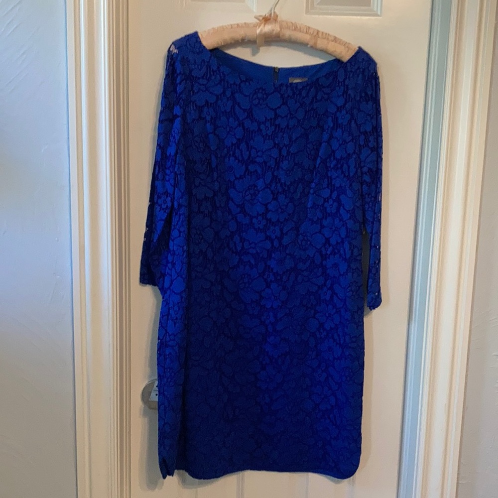Royal Blue Lace Dress